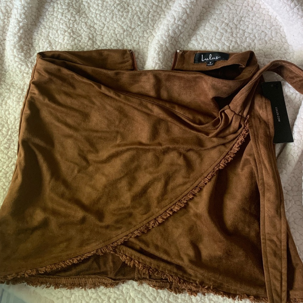 Lulus Front Tie Wrap Skirt
